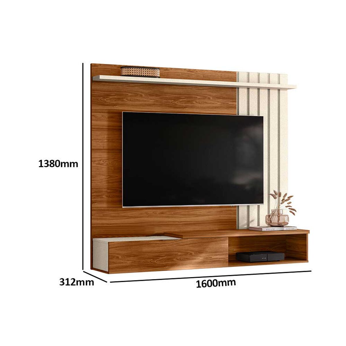 Panel TV Exit Vegas Hasta 65" Blanco