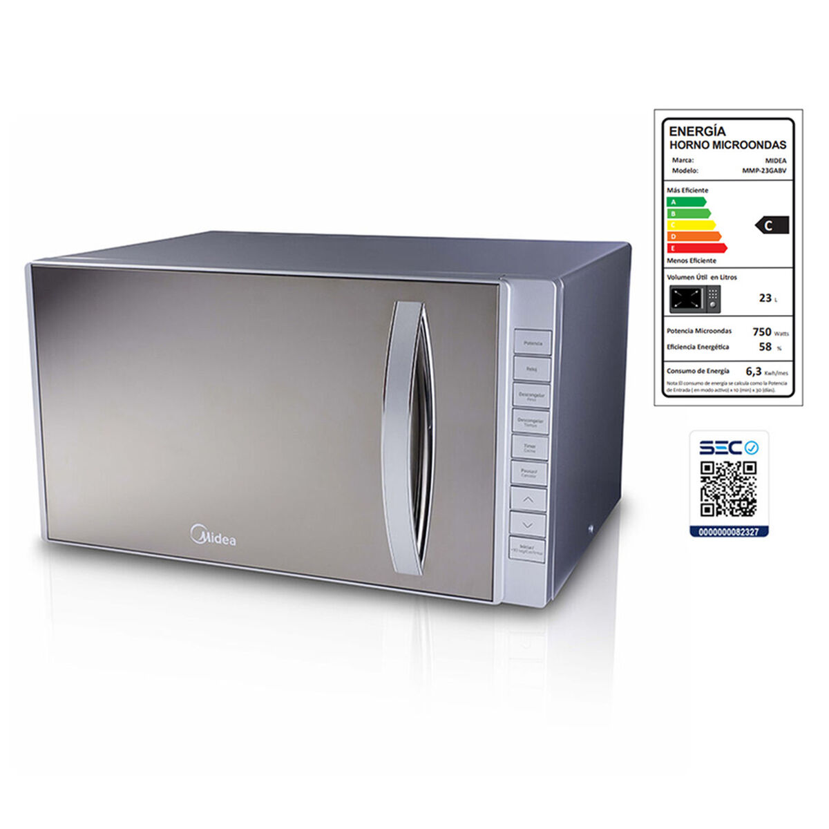 Microondas Midea MMP-23GABV 20 lts.