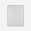 Cama Europea Rosen 2 Plazas Wave + Respaldo + 2 Veladores Tabor Grafito + 2 Almohadas Light Americana
