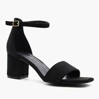 Sandalia Fiesta Mujer Zibel Negro, Plateado