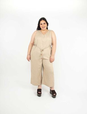 Imagen 1 del producto Enterito Largo Sin Mangas Mujer Extralindas Beige