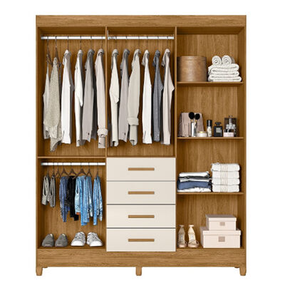 Imagen 2 del producto Clóset Di Poretti Aruba 6 Puertas 4 Cajones Off White