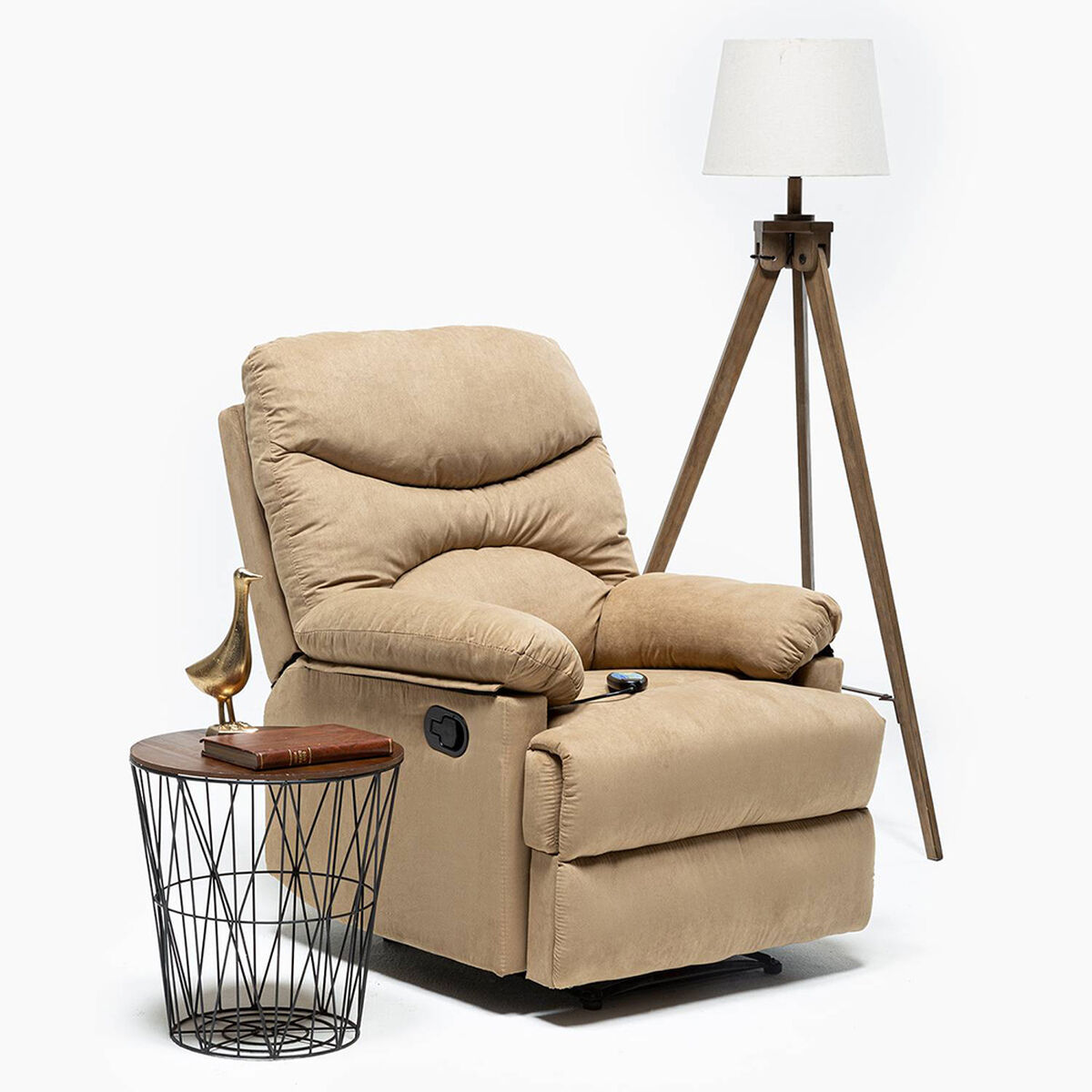 Berger Daniels Reclinable Masaje Micro Mocha