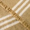 Frazada American Family 1.5 Plazas Listada Beige