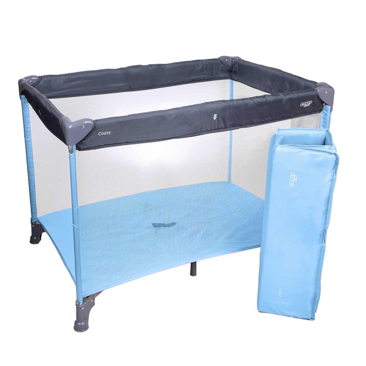 Cuna Playard Cozzy Light Blue Cosco