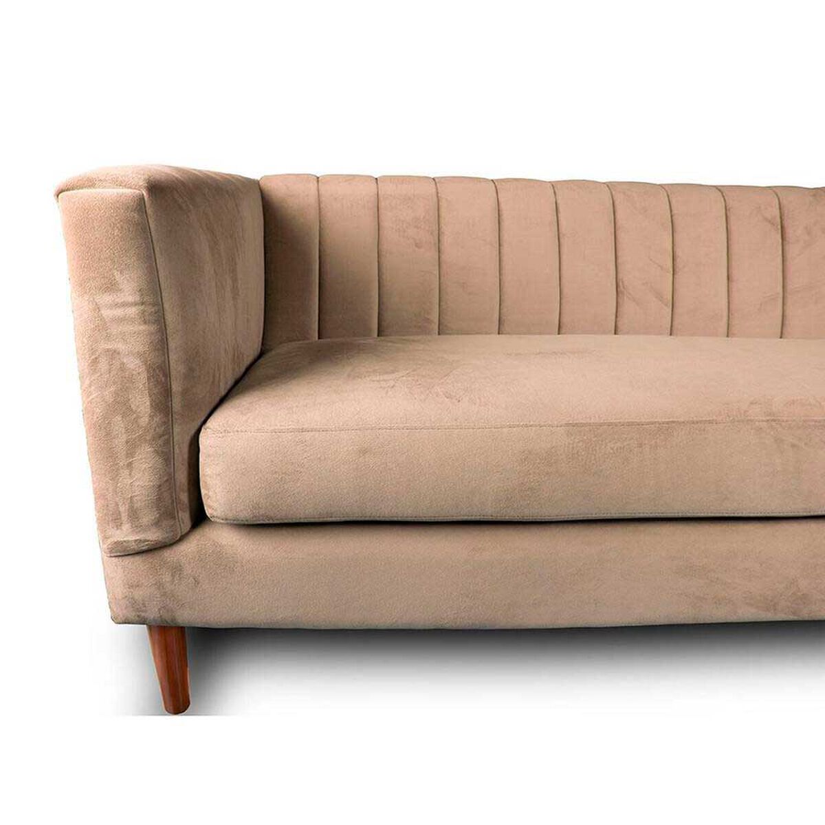 Sof&aacute; Tela Velvet Latam Home Sorrento 2 Cuerpos