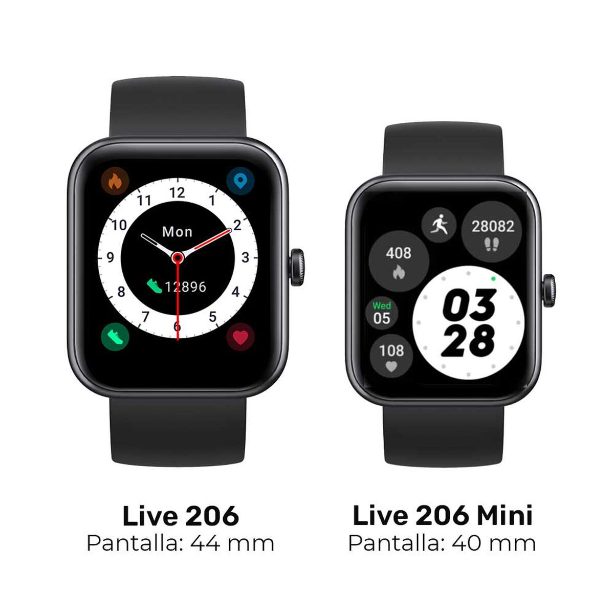 Smartwatch Lhotse Live 206 Mini 1,5" Black