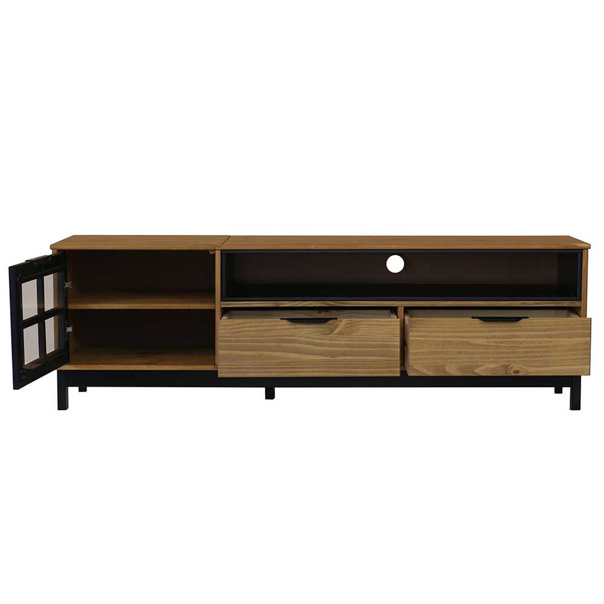 Rack TV Vekkahome Pilar Hasta 60" Café