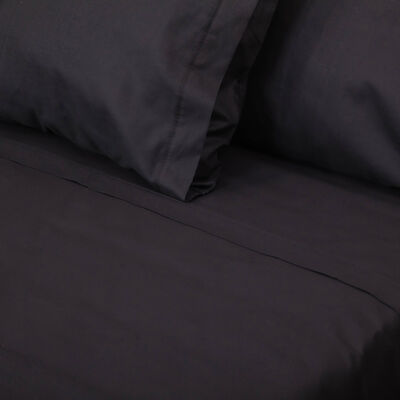 Juego de Sábanas Doral 144 Hilos 2 Plazas Color Vivo 144 Hilos  Negro