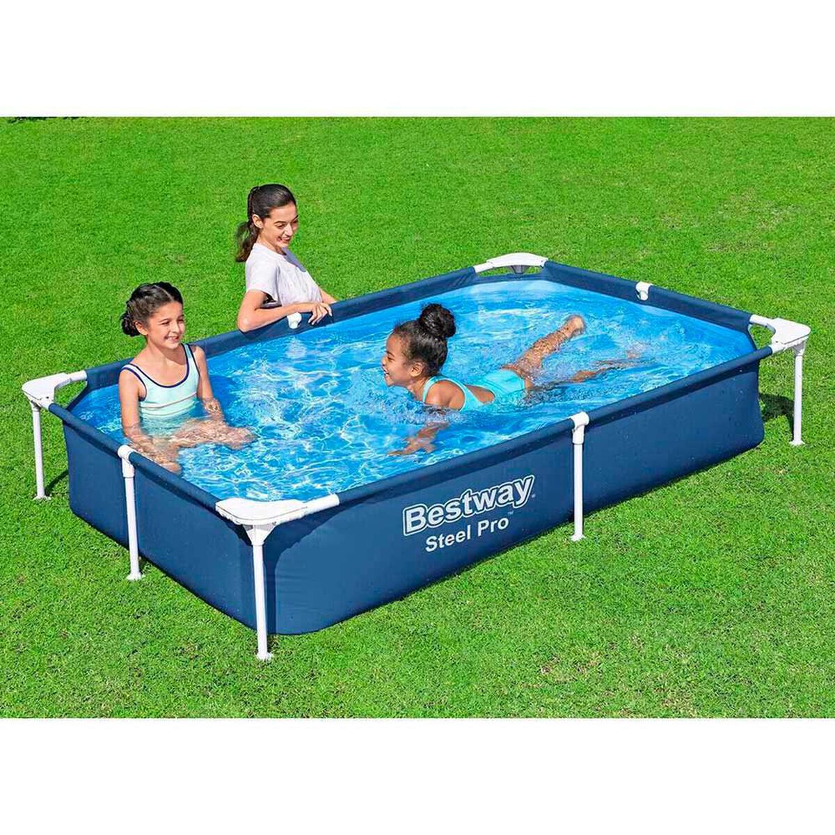 Piscina Estructural Bestway Steel Pro Azul 221 x 150 x 43 cm 1200 lt&nbsp;