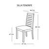 Silla Latam Home Tenerife Cuero Gris