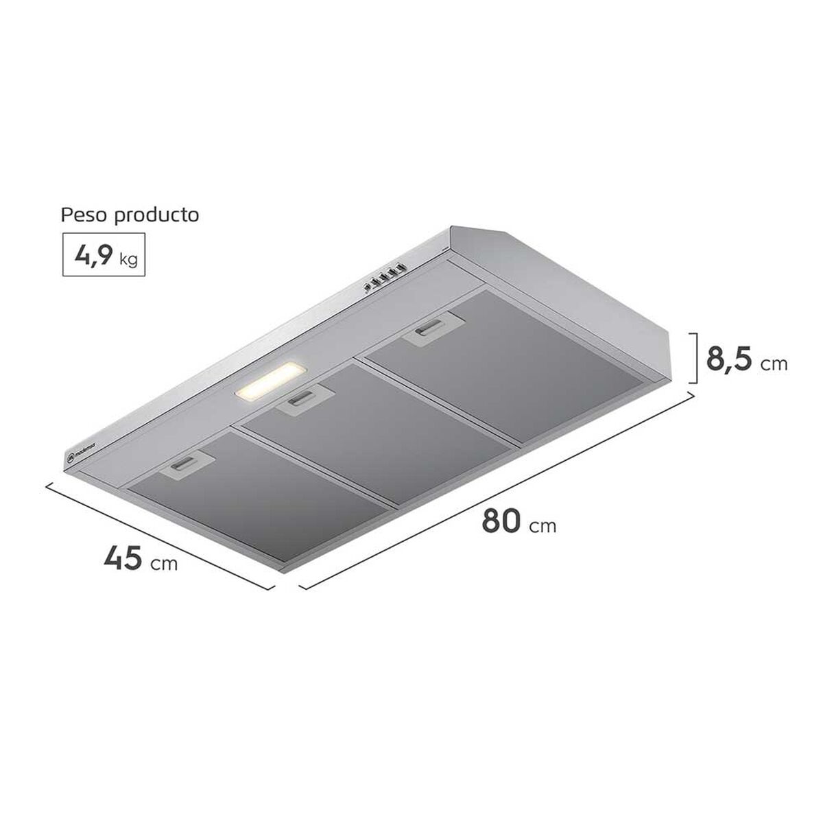 Campana Mademsa DM8SS El&eacute;ctrica Inox