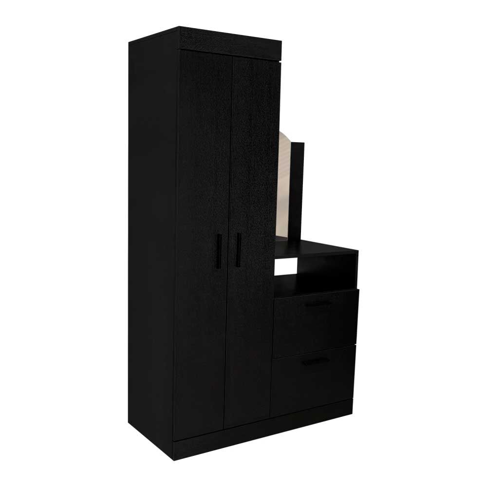 Closet TUHOME Praga 3 Puertas 1 Cajon Wengué