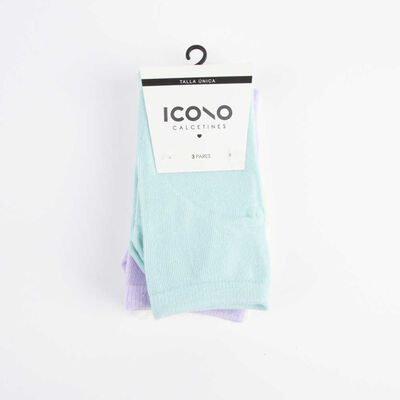 Imagen 1 del producto Pack 3 Calcetin Largo Mujer Icono