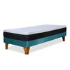 Cama Europea Latam Home 1,5 Plazas Zen Pro Turquesa