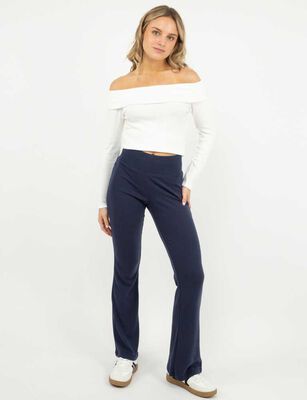 Imagen 2 del producto Pantalón Flare Mujer Icono Navy, Negro