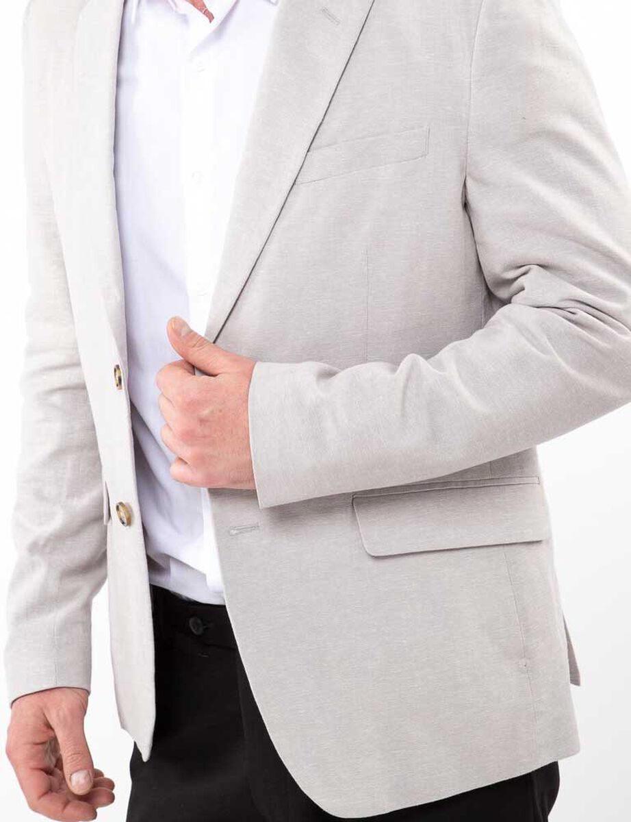 Vestón Lino Slim Regular Hombre Zibel