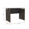 Escritorio Recto TuHome Home Office Negro Soft Coñac