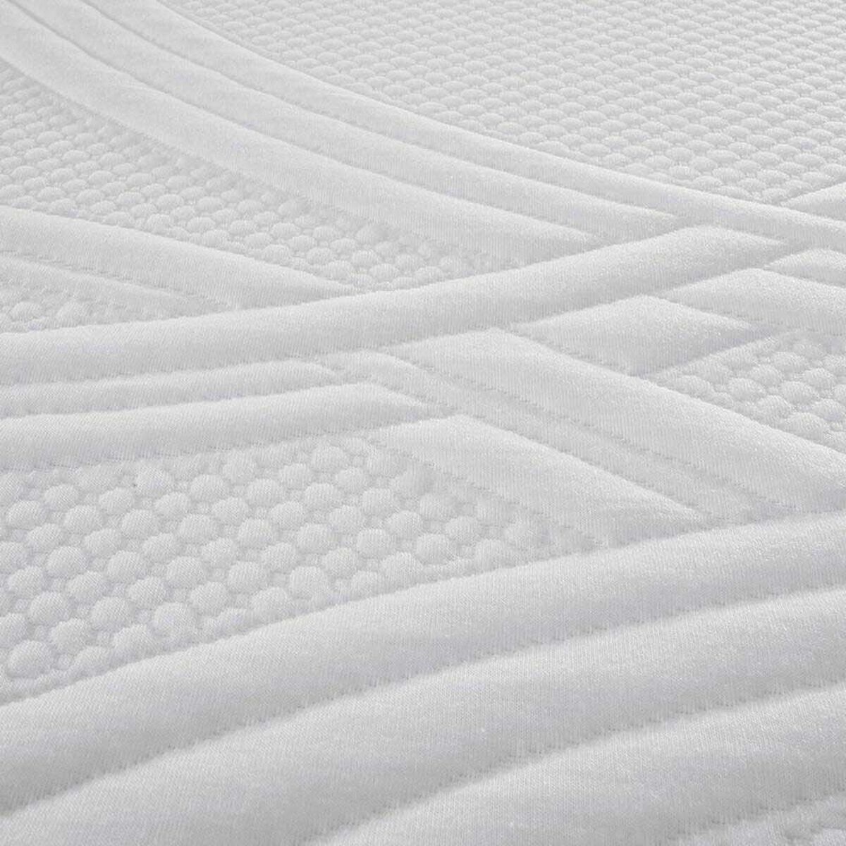 Cama Europea CIC 1,5 Plazas Ortopedic Advance + Respaldo + Velador Dublin Chocolate