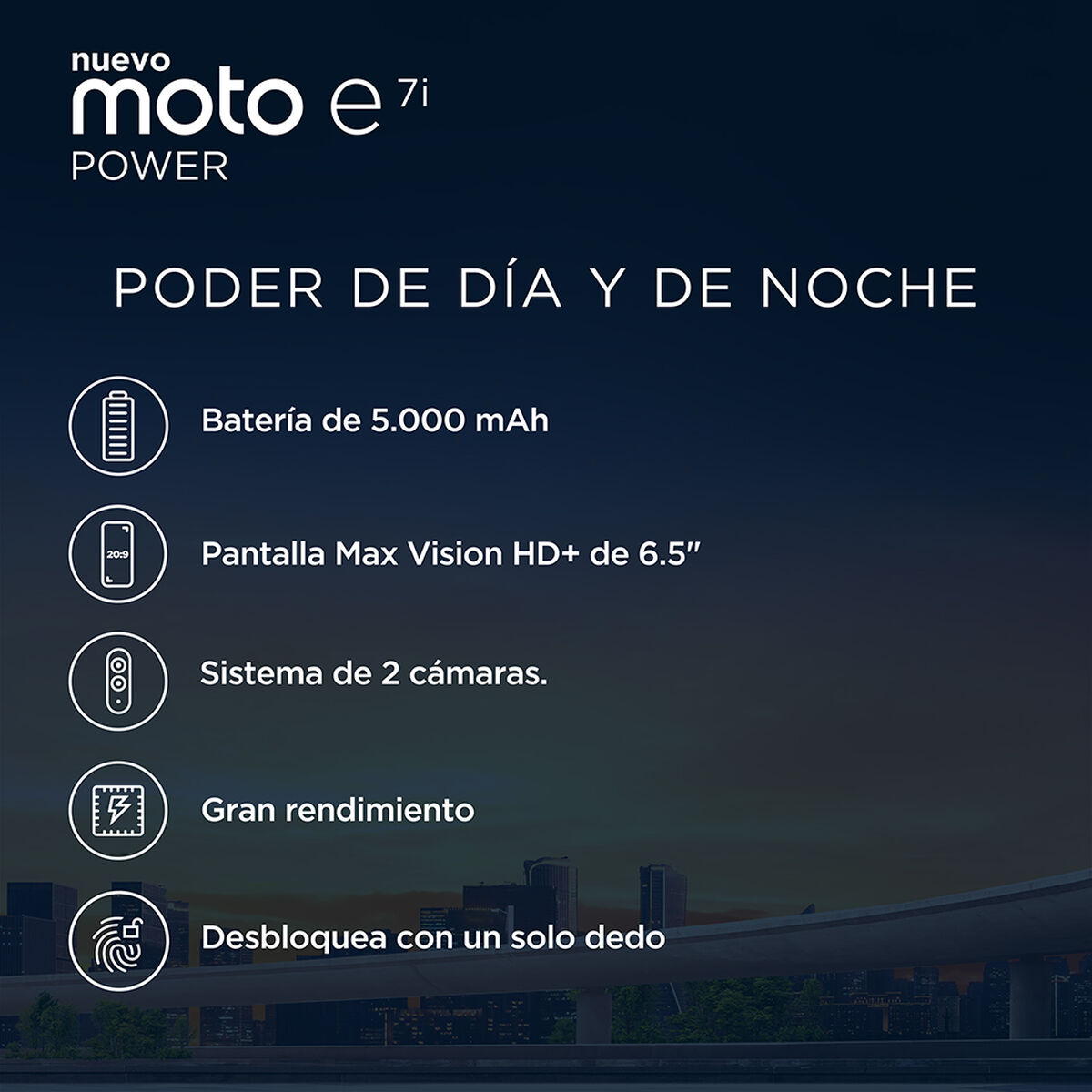 Celular Motorola Moto E7i Power 32GB 6,5" Naranja Liberado