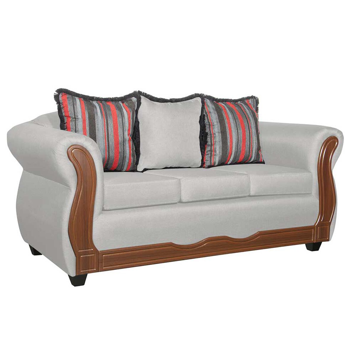 Juego de Living Black Factory Sofia 5 Cuerpos Crudo