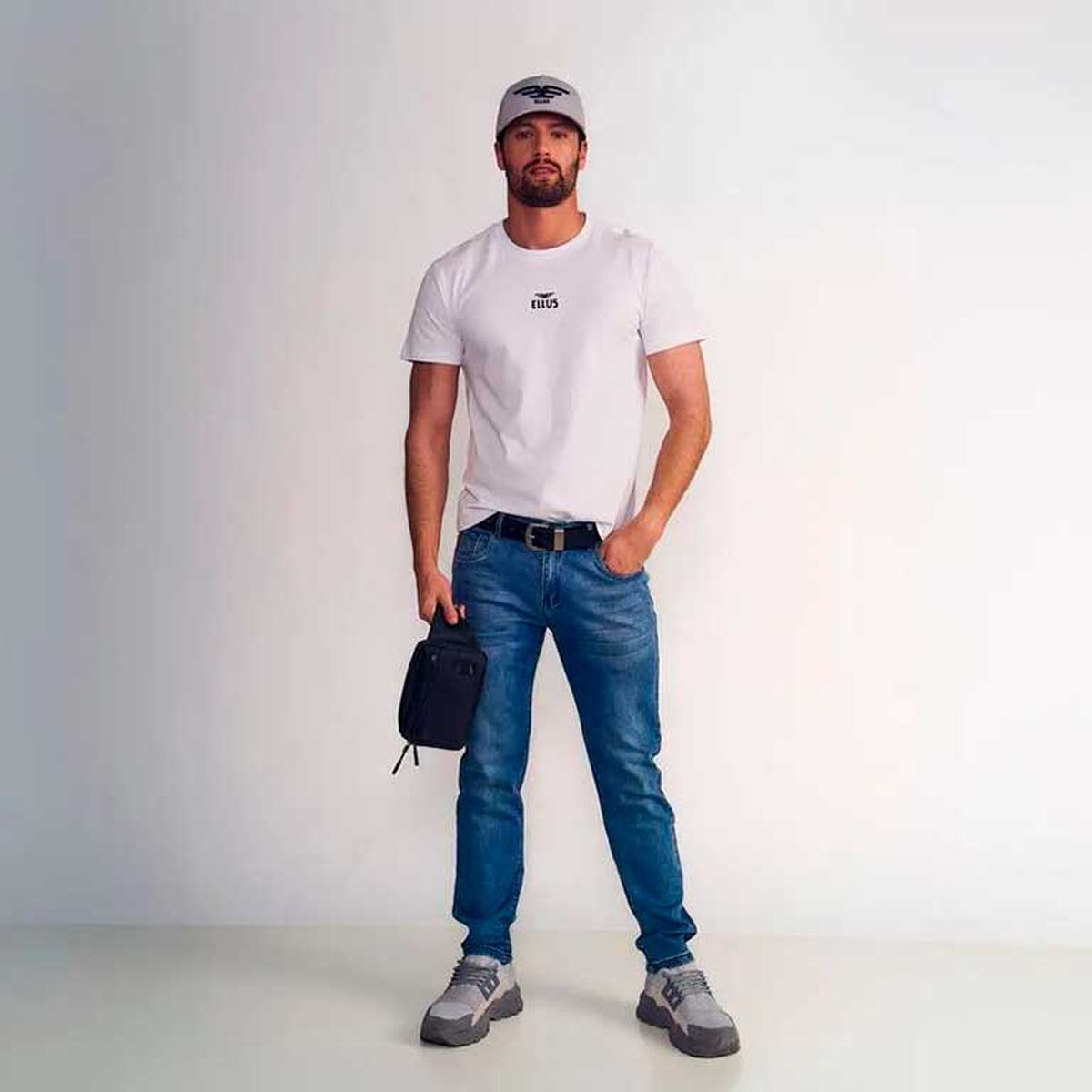 Jeans New Slim Tiro Medio Hombre Ellus