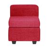 Juego de Living Dise&ntilde;o A&M Home Antonella Sof&aacute; 3 Cuerpos + Butaca 1 Cuerpo + Pouf 1 Cuerpo  Burdeo
