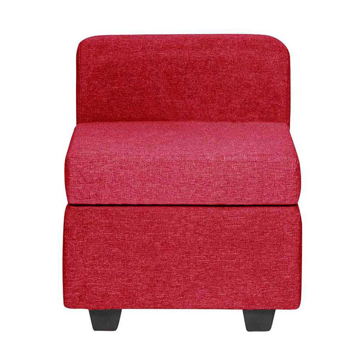 Juego de Living Dise&ntilde;o A&M Home Antonella Sof&aacute; 3 Cuerpos + Butaca 1 Cuerpo + Pouf 1 Cuerpo  Burdeo