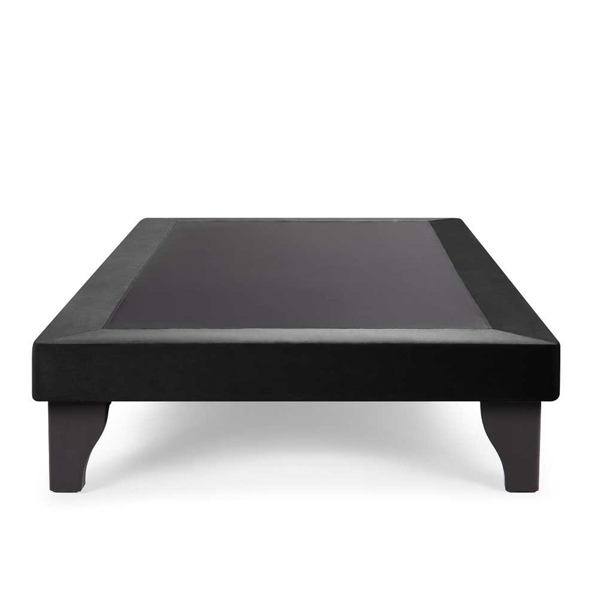 Base Europea Muebles Cid 1,5 Plazas Felpa Negro