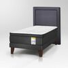 Cama Europea Drimkip 1,5 Plazas Hibrido Premium + Respaldo