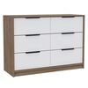 Cómoda TuHome Kaia 4 Cajones Miel/Blanco