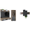 Panel de TV Hasta 60" + Bar Alto + Repisa 2A TuHome The Wall