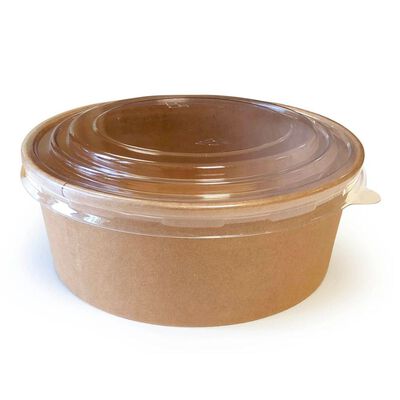 Envase Bowl con Tapa Pet Marrón De Gaune 750ml