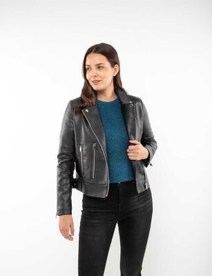 Imagen 1 del producto Chaqueta Ecocuero Mujer Zibel Negro, Verde