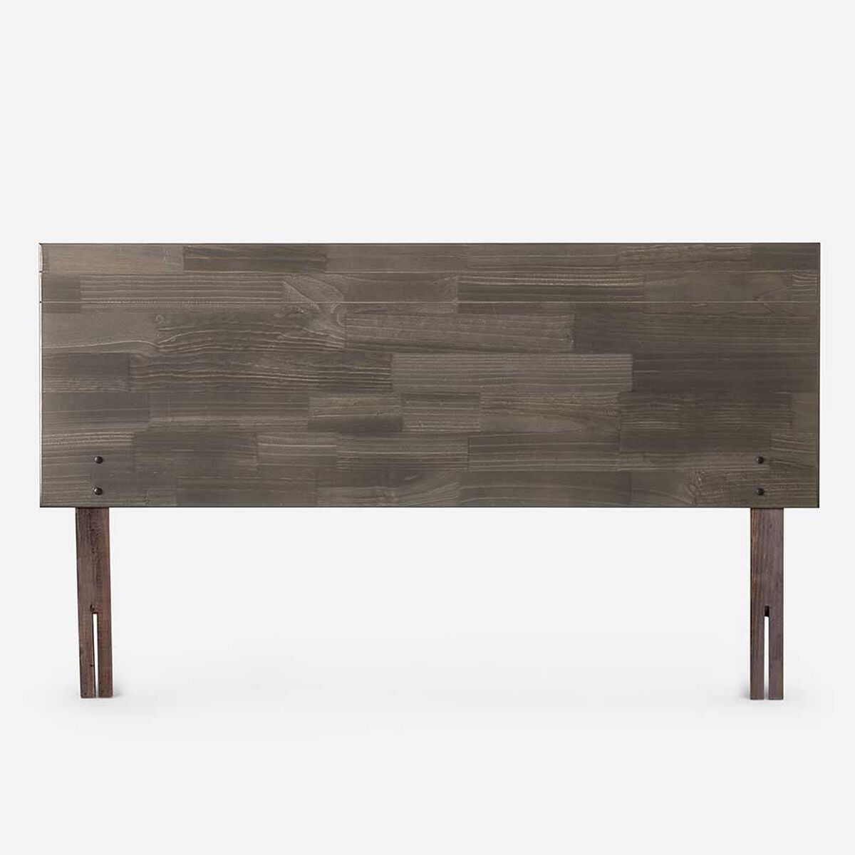 Cama Europea Rosen 2 Plazas Wave  + Respaldo Tabor Grafito