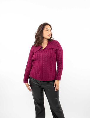 Imagen 1 del producto Sweater Mujer Extralindas Burdeo, Negro