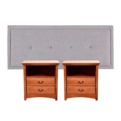 Imagen 1 del producto Respaldo King + 2 Veladores CIC Ganges