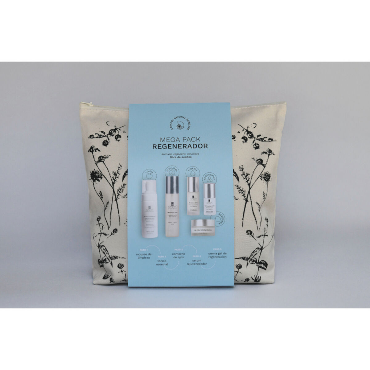 Set Mega Regenerador Hidratación Profunda Caracol Natural Skin