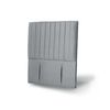 Respaldo Latam Home 1,5 Plazas Sorrento Tela Velvet Gris