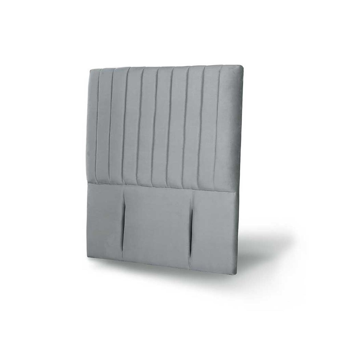 Respaldo Latam Home 1,5 Plazas Sorrento Tela Velvet Gris