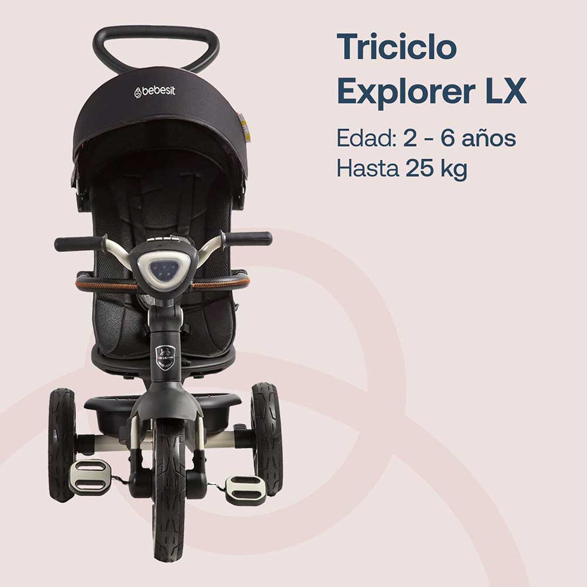 Triciclo Explorer Gris Bebesit