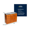 Lavaplato Izquierdo Muebles Hema Berl&iacute;n 120 cm Nogal