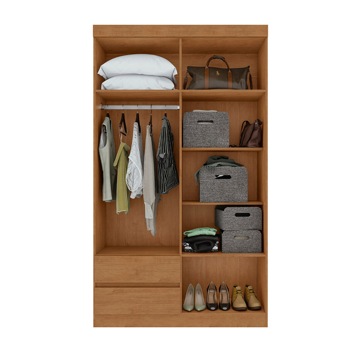 Closet Di Poretti Design Zeus 2 Cajones 4 Puertas Caf&eacute;