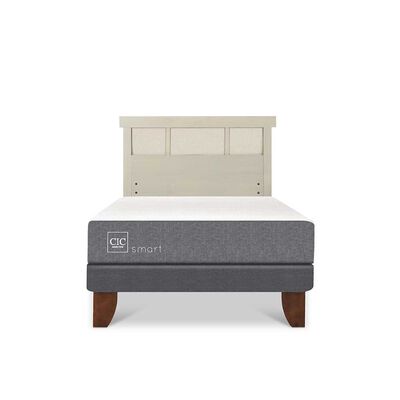 Cama Europea CIC 1 Plaza Smart + Respaldo Dublin Alpino