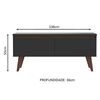 Rack TV Vekkahome Le Mans Hasta 55" Negro