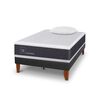 Cama Europea CIC 1,5 Plazas New Ortopedic + Almohada Viscoel&aacute;stica