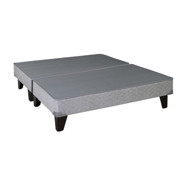 Base Dividida Celta 2 Plazas Gris