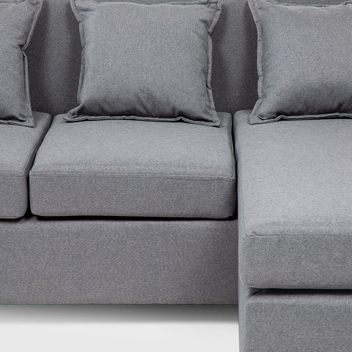 Seccional Muebles MPR Charlotte 4 Cuerpos Gris