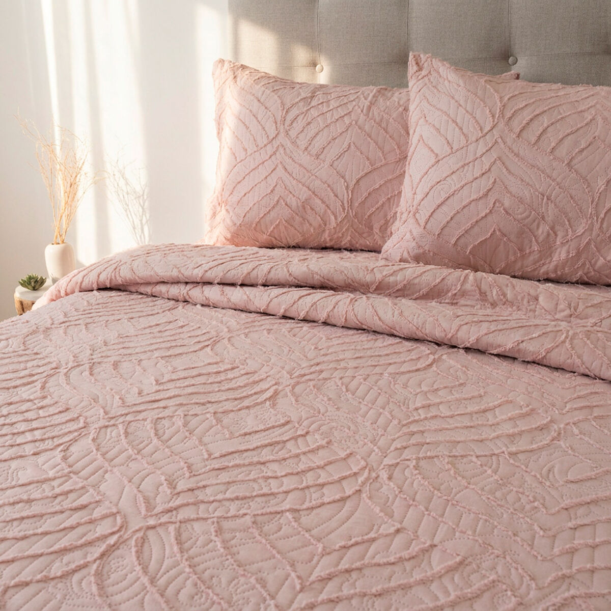 Quilt Doral 2 Plazas Touch Rosado