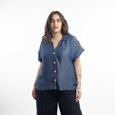 EXTRALINDAS Blusa Manga Corta Mujer Extralindas